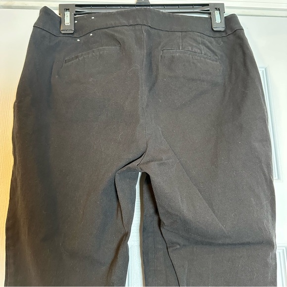 Talbots Chatham Ankle Pants Size 8P Black Hip / Side Zip Stretch Classic 31x33 - Picture 3 of 11
